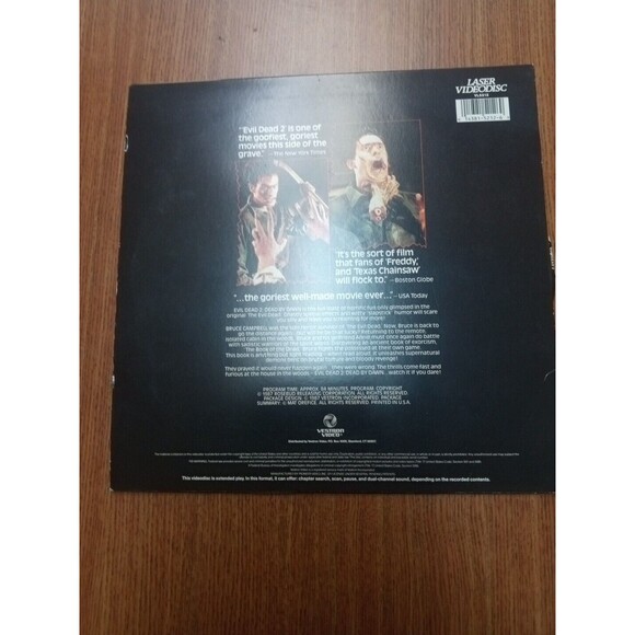 Evil Dead 2: Dead by Dawn (Laserdisc, 1997) - Picture 3 of 3